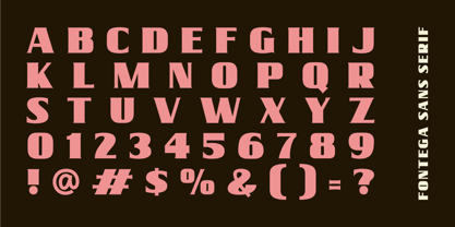 Fontega Font Poster 3