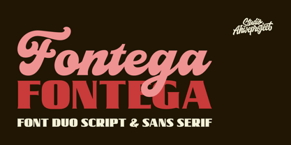 Fontega Font Poster 1