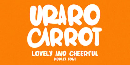 MC Uraro Carrot Font Poster 1