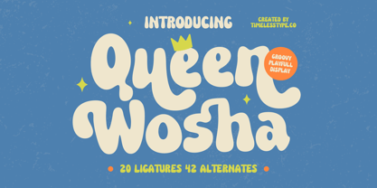 Queen Wosha Font Poster 1