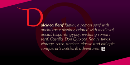 Dulcinea Serif Font Poster 13