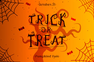 Pumpkind Font Poster 4