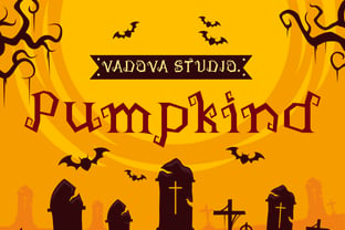 Pumpkind Font Poster 1