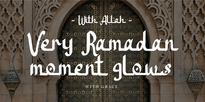 CF Nurhijaz Font Poster 2