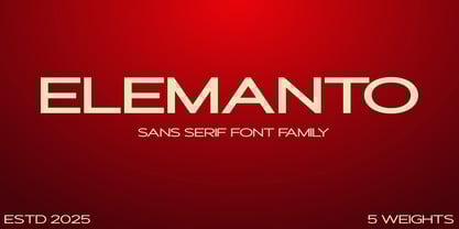 Elemanto Font Poster 1