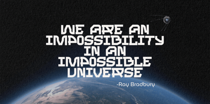 Man of Space Font Poster 2