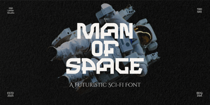 Man of Space Font Poster 1