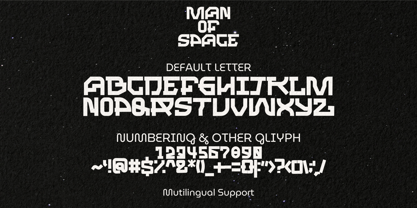 Man of Space Font Poster 9