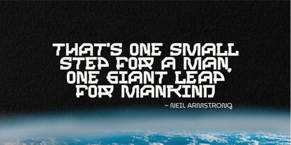 Man of Space Font Poster 8