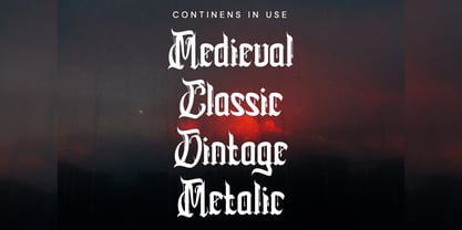 Continens Font Poster 4