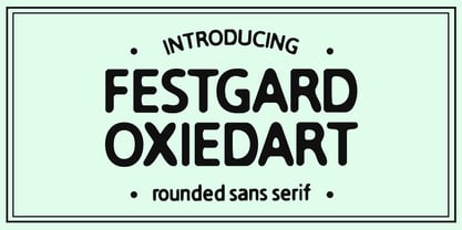MC Festgard Oxiedart Font Poster 1