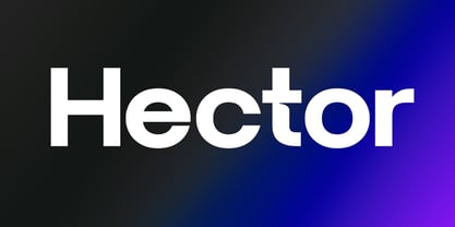 Hector Display Font Poster 1