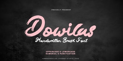 Dowilas Font Poster 1