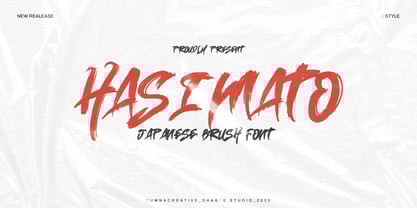 Hasimato Font Poster 1