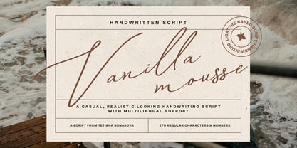 Vanilla Mousse Font Poster 1