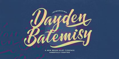 Dayden Batemisy Font Poster 1