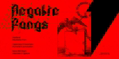 Regalie Fangs Font Poster 1