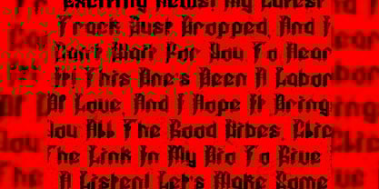 Regalie Fangs Font Poster 9