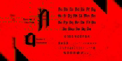 Regalie Fangs Font Poster 2