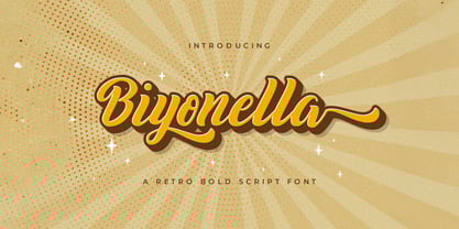 Biyonella Font Poster 1