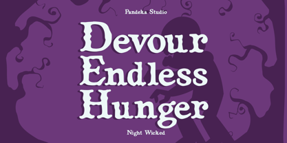 Night Wicked Font Poster 3