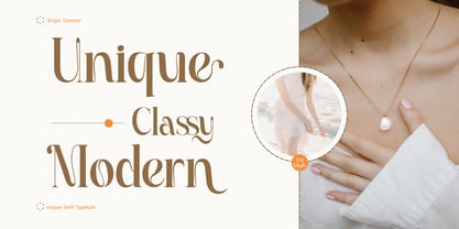 Bright Glamore Font Poster 6