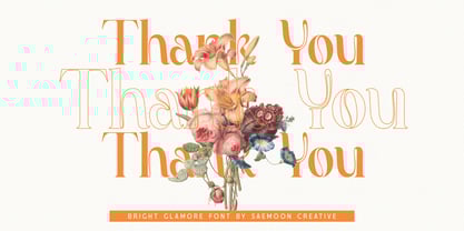 Bright Glamore Font Poster 15