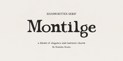 Montilge Font Poster 1