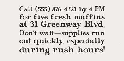 Montilge Font Poster 3