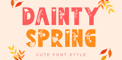 Dainty Spring Font Poster 1