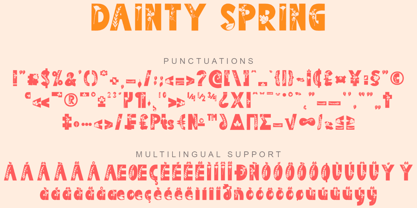 Dainty Spring Font Poster 6
