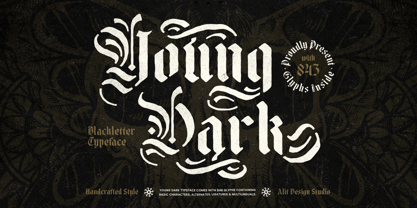 Young Dark Font Poster 1