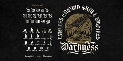 Young Dark Font Poster 13