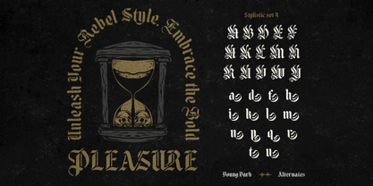 Young Dark Font Poster 10