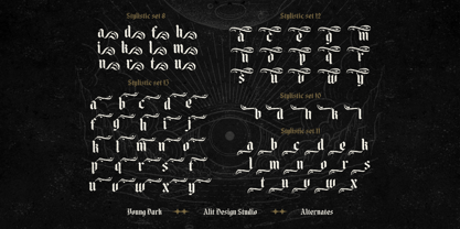 Young Dark Font Poster 14