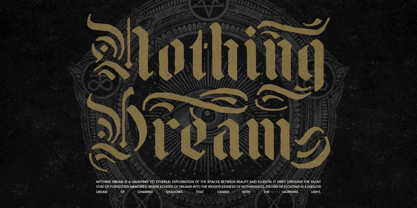 Young Dark Font Poster 2