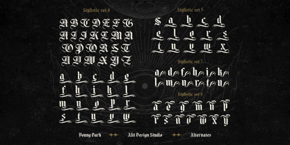 Young Dark Font Poster 11