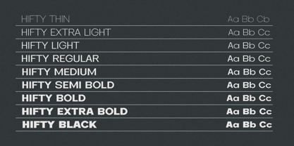 Hifty Font Poster 3