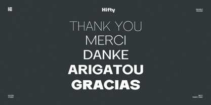 Hifty Font Poster 12