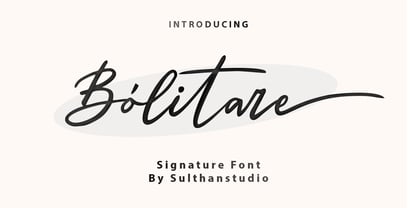 Bolitare Font Poster 1