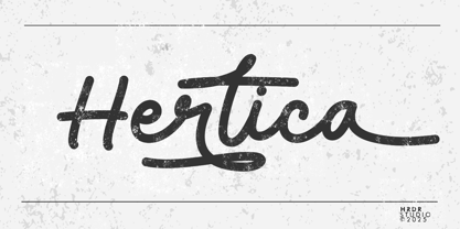 Hertica Font Poster 1