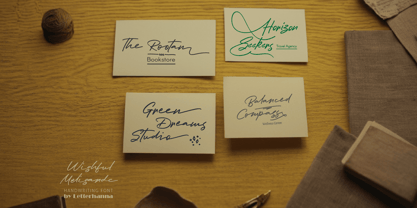 Wishful Melisande Font Poster 9