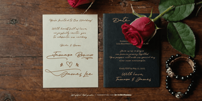 Wishful Melisande Font Poster 5