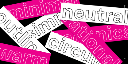 JUST Sans Outline Font Poster 12