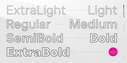 JUST Sans Outline Font Poster 3