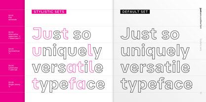 JUST Sans Outline Font Poster 10