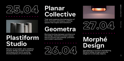 JUST Sans Outline Font Poster 9