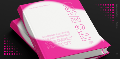 JUST Sans Outline Font Poster 5