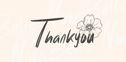 Belle Nova Font Poster 10