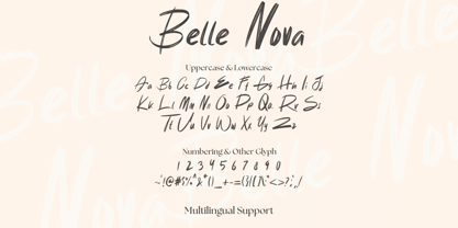 Belle Nova Font Poster 9
